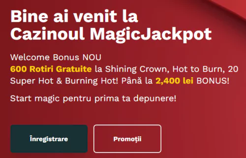 Magic Jackpot Bonus Fără Depunere