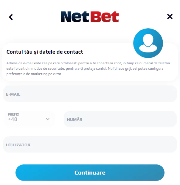 NetBet Inregistrare